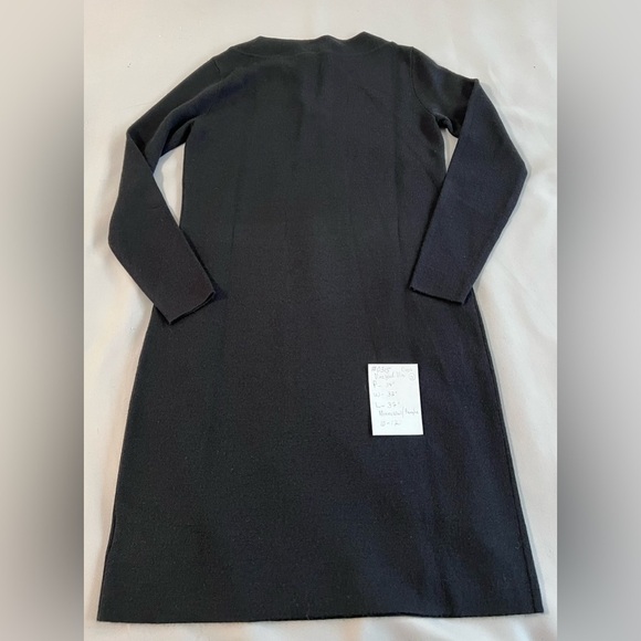 Vineyard Vines Women's Black Merino Wool Blend Lace-up Sweater Dress‎ - Sz Small - Picture 7 of 7